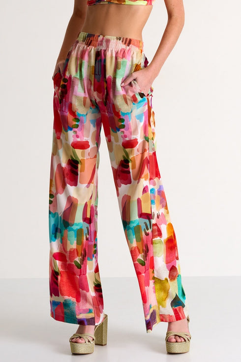 Shan Soie Elegant Straight-Leg Pants